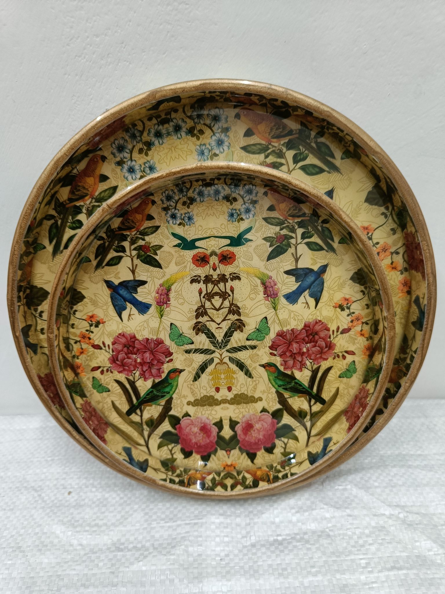 yellow birds pattern