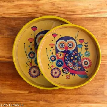 Yellow colour owl pattern