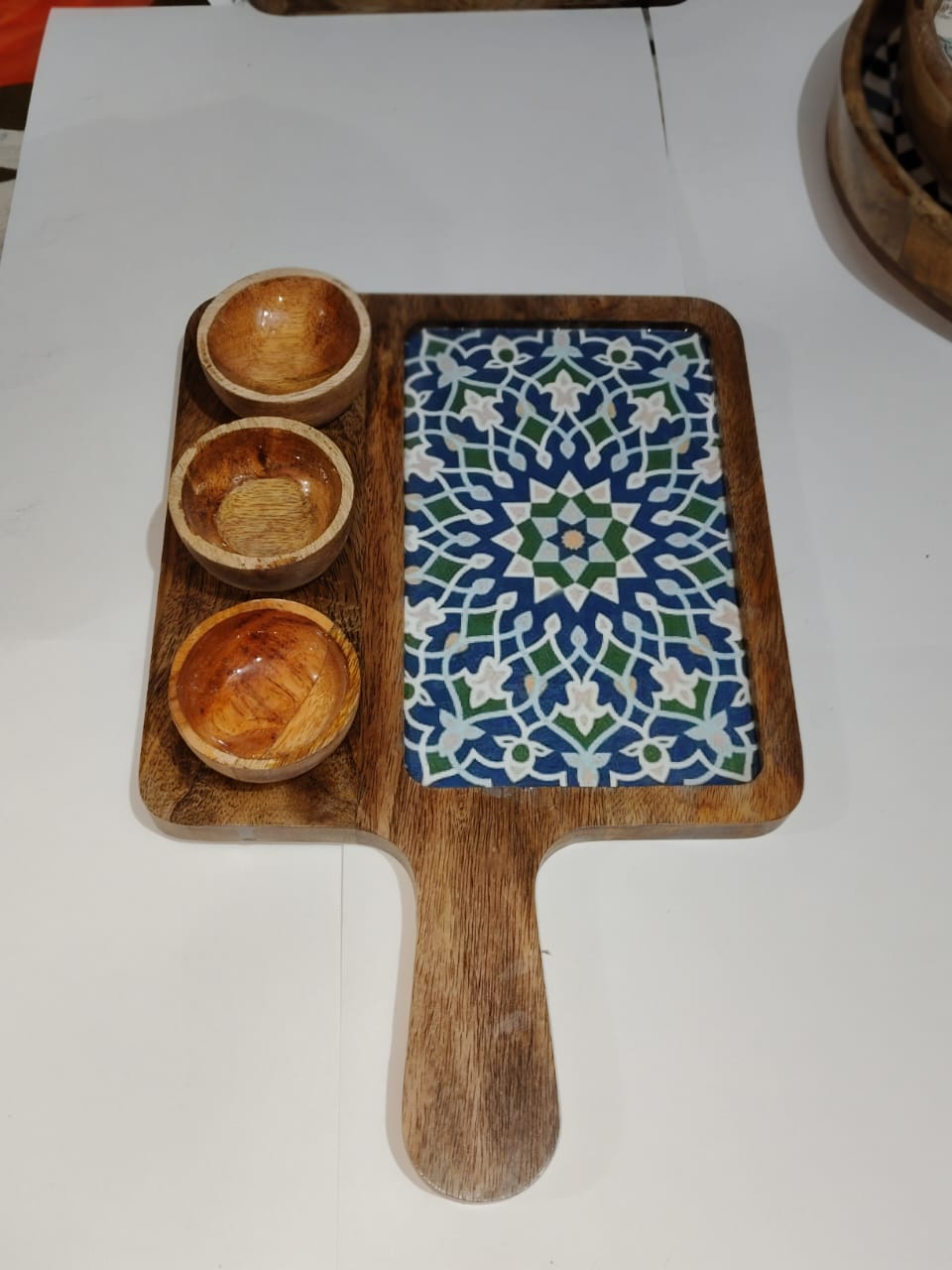 blue colour white pattern