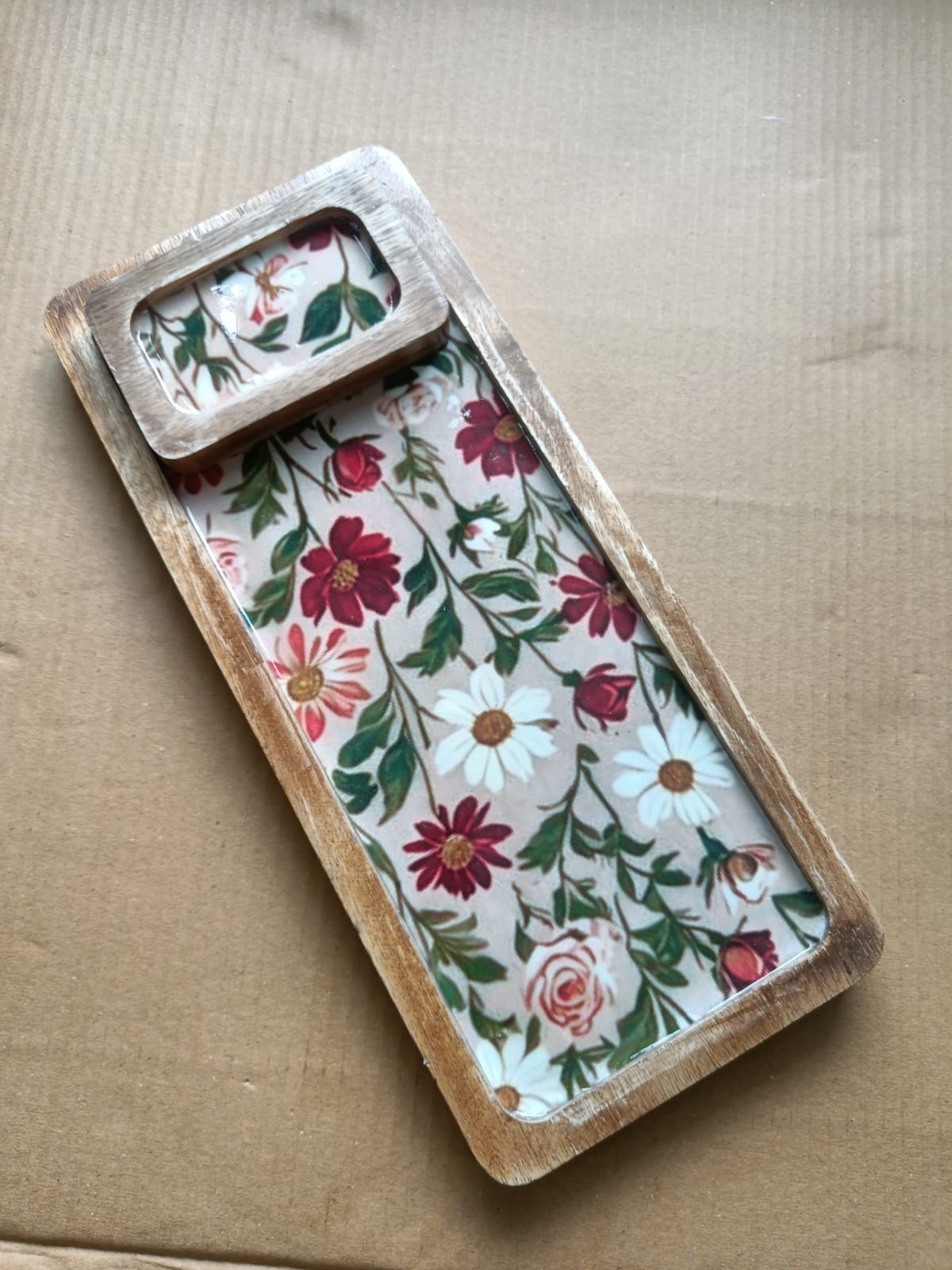 flower pattern serving platter