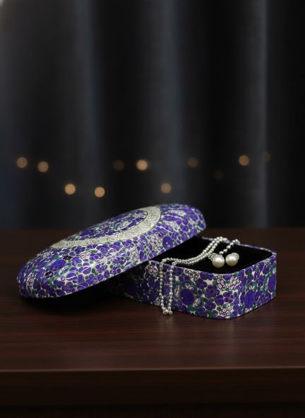 Paper Mache Christmas Half Round Box