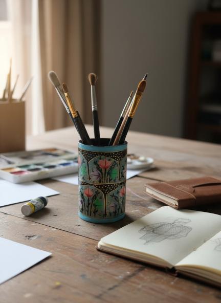 paper match pen holder3